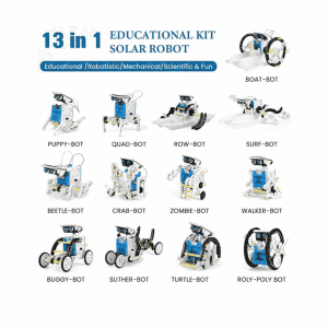 13 in 1 solar robot2-min SolarBot 13-in-1 DIY Educational STEM Robot Kit