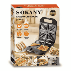 4 face sabdwitch maker-min Sokany 4-Face Sandwich Maker – Non-Stick Breakfast Toaster