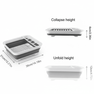 Foldable Dish Drying Rack-Smart kitchen Organizer