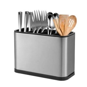 Stainless Steel Cutlery Drainer & Organizer Storage Box