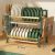 2 Steps Rack (2) (1) 2-Layer Dish Drainer With Utensils Holder