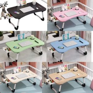 5 Adjustable Bamboo Laptop Desk for Bed & Sofa