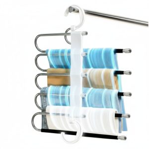 5-in-1 Stainless Steel Trousers Rack Clothes Hanger