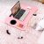 6 Adjustable Bamboo Laptop Desk for Bed & Sofa