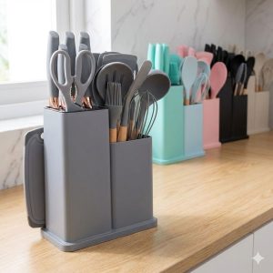 Silicone Non-Stick Cooking Spoon Set (Heat Resistant)