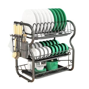 SpaceMax 3-Layer Plate Rack Organizer