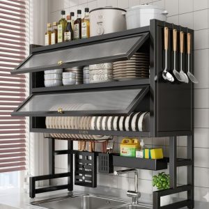 SpaceMax Over-the-Sink Double Step Plate Rack