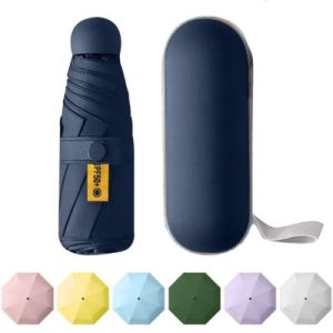 Umbrella (1) Cute & Durable 6-Rib Portable Folding Umbrella