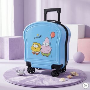 kids travel bag (3) Kids Printed Hard-Shell Waterproof Trolley Travel Bag