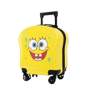 Kids Printed Hard-Shell Waterproof Trolley Travel Bag