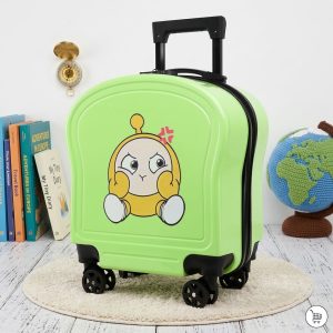 kids travel bag (5) Kids Printed Hard-Shell Waterproof Trolley Travel Bag