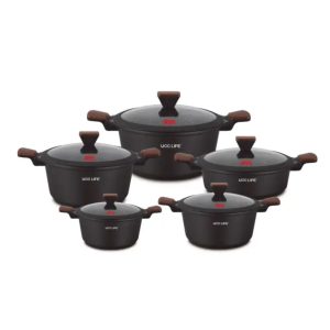 Granite pot GranitePro 10pcs Non-Stick Induction Cookware Set